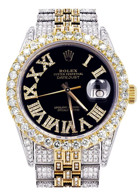 black mens rolex iced out|iced out Rolex price.